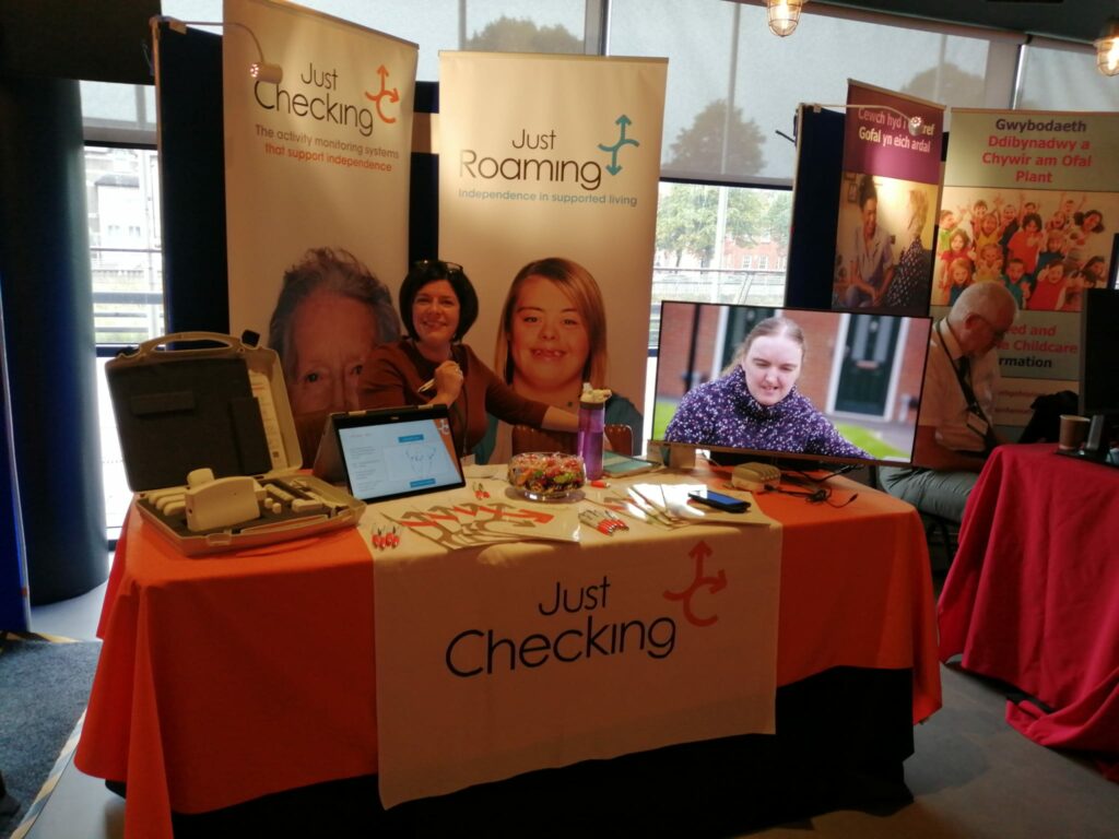Amy at the Just Checking stall